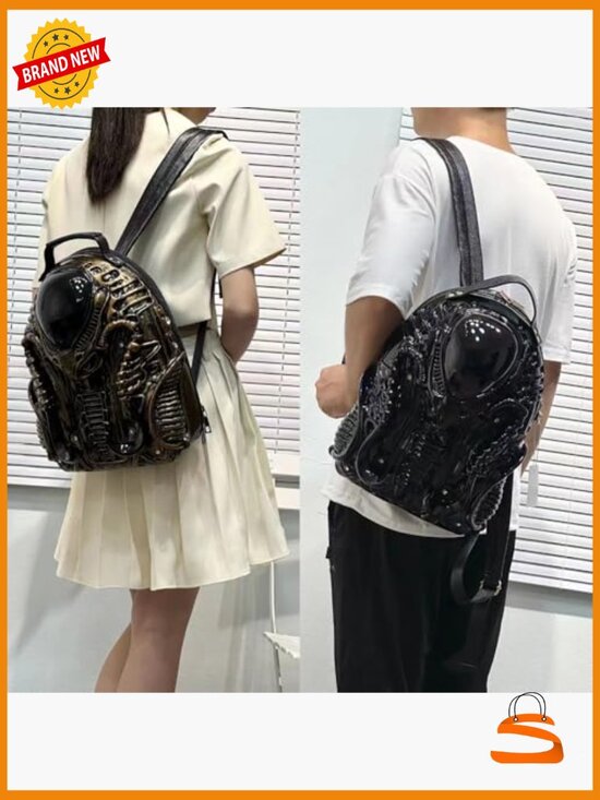 Xenomorph PVC 3D Shaped Purse Alien Backpack Fashion Bag main image 7
